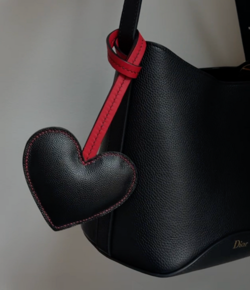 Heart bag charm